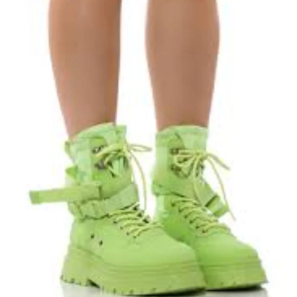 AZALEA WANG PEACHY MONOCHROMATIC SNEAKERS - Picture 2 of 6